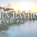 Luxury tropical resort image representing how business owners can run payroll on a credit card to earn points and miles for travel