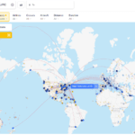 Screenshot of Flightconnections.com showing All One World flights from JFK
