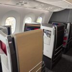 American Airlines business class seats on Boeing 787-9 with window row layout